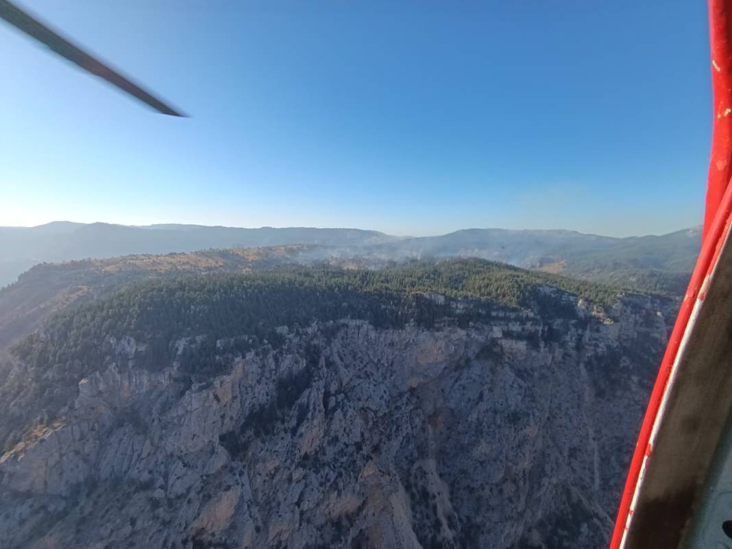 Konya dahil 5 il destek verdi, Ermenek yangını kontrol altında 8